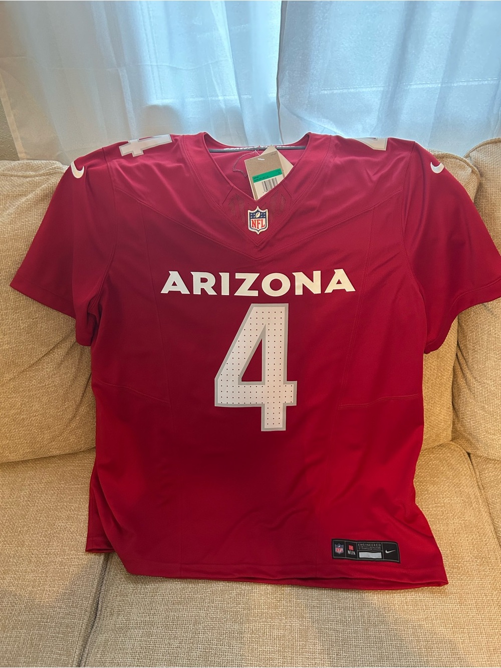 Nike Rondale Moore Arizona Cardinals Red #4 Men's Football Jersey Size XLarge